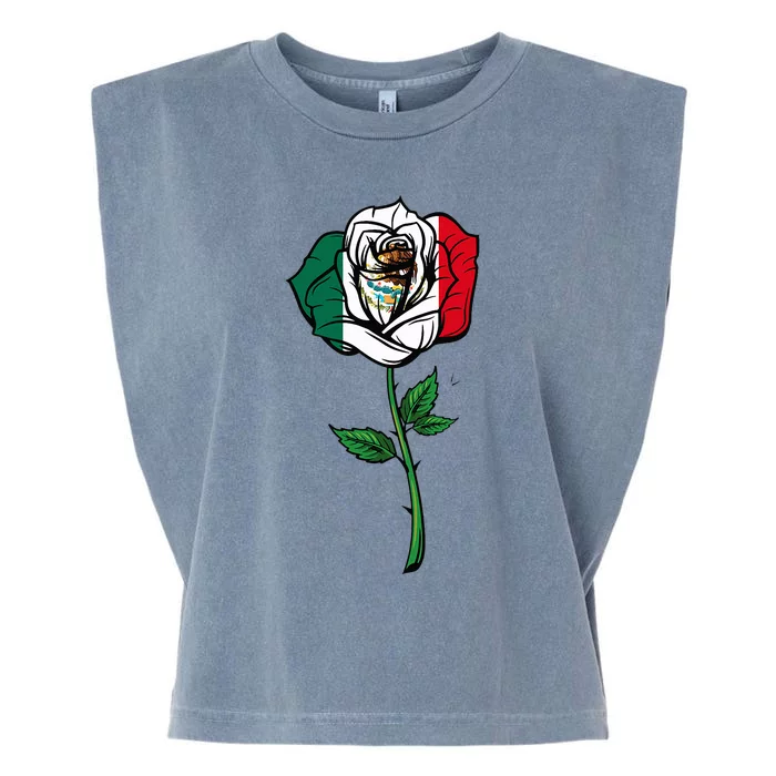 Mexican Independence Day Butterfly Mexico Garment-Dyed Women's Muscle Tee