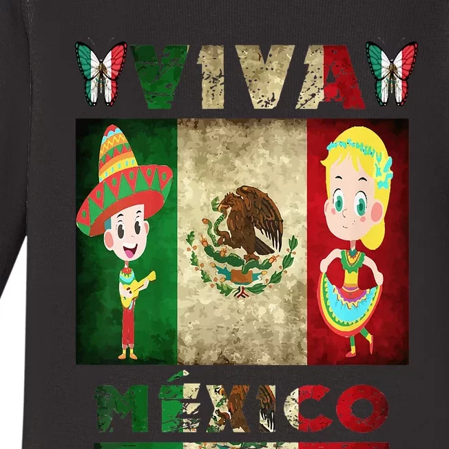 Mexican Independence Day Maracas September 16 Mexic Baby Long Sleeve Bodysuit