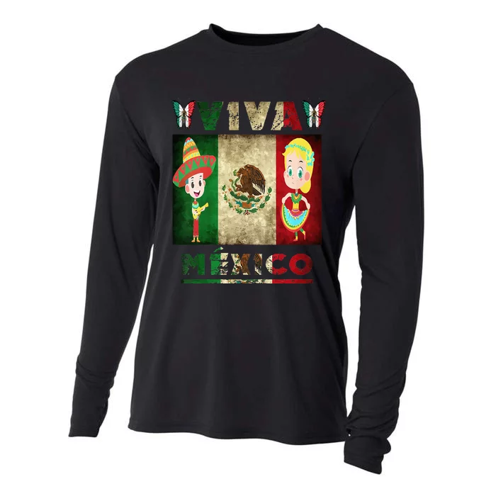 Mexican Independence Day Maracas September 16 Mexic Cooling Performance Long Sleeve Crew