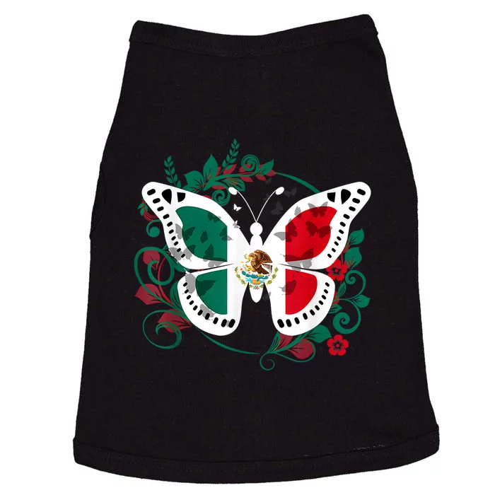 Mexican Independence Day Butterfly Mexico Girls Doggie Tank