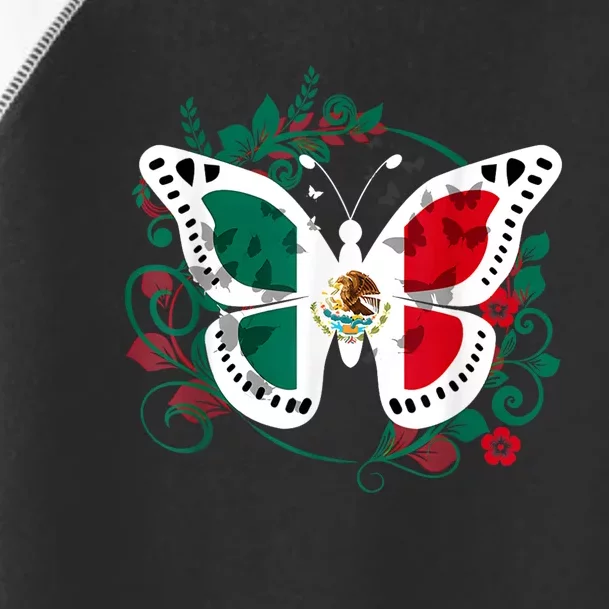 Mexican Independence Day Butterfly Mexico Girls Toddler Fine Jersey T-Shirt