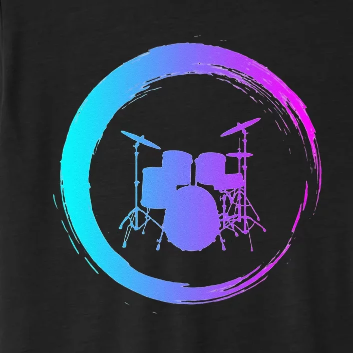 Musical Instrument Drummer Drums Musician ChromaSoft Performance T-Shirt