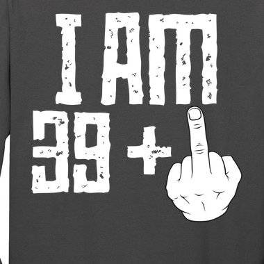 Middle Finger 40th Birthday Funny Long Sleeve Shirt