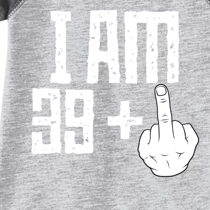 Middle Finger 40th Birthday Funny Infant Baby Jersey Bodysuit