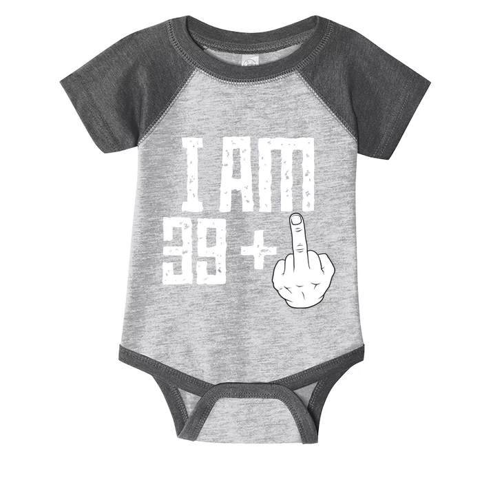 Middle Finger 40th Birthday Funny Infant Baby Jersey Bodysuit