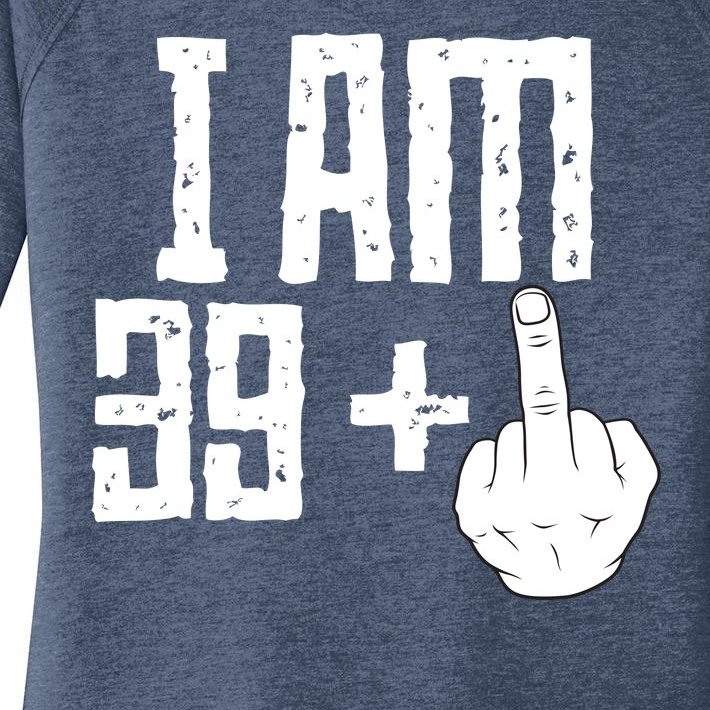 Middle Finger 40th Birthday Funny Women’s Perfect Tri Tunic Long Sleeve Shirt