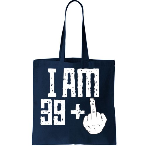 Middle Finger 40th Birthday Funny Tote Bag