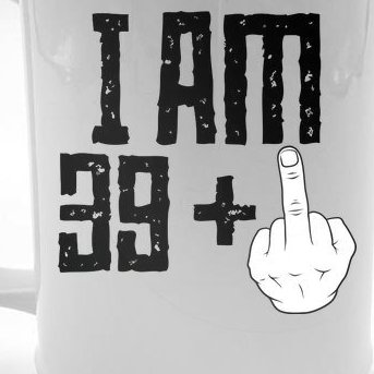 Middle Finger 40th Birthday Funny Beer Stein