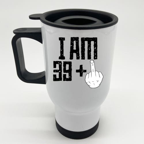 Middle Finger 40th Birthday Funny Stainless Steel Travel Mug