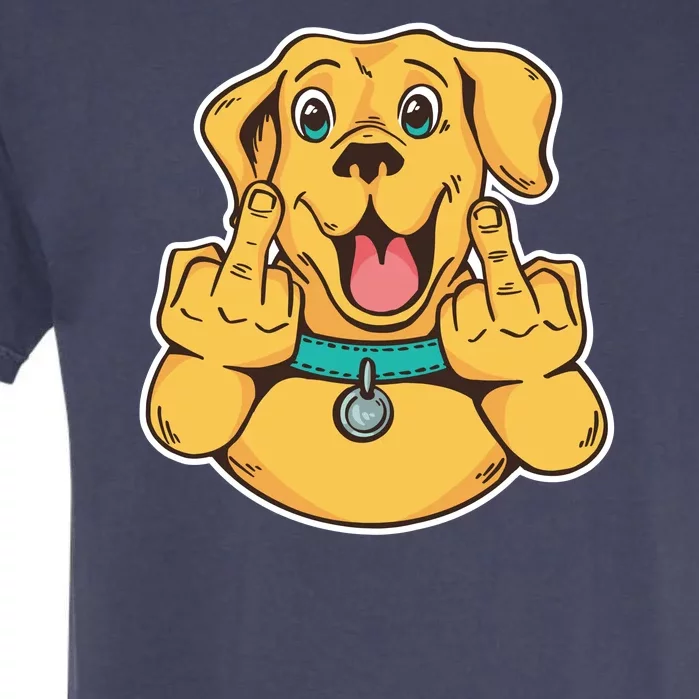 Middle Finger Dog Garment-Dyed Heavyweight T-Shirt