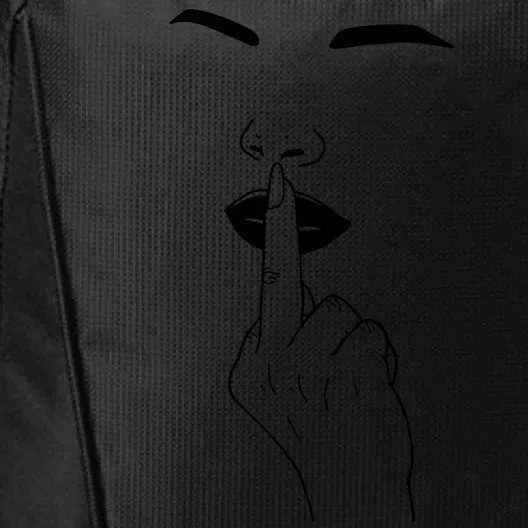 Middle Finger Lips City Backpack