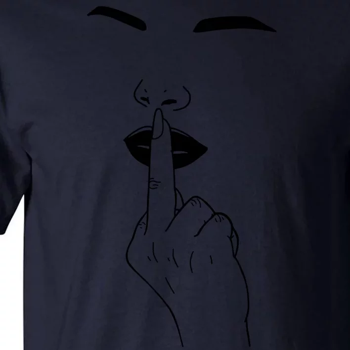 Middle Finger Lips Tall T-Shirt