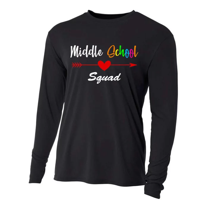 Middle School Squad Cooling Performance Long Sleeve Crew