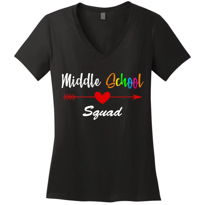 Middle School Squad Women's V-Neck T-Shirt