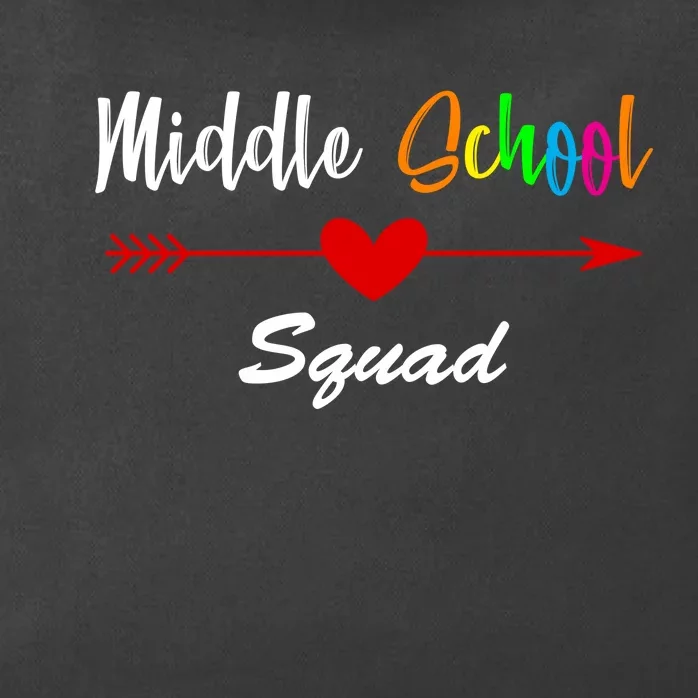 Middle School Squad Zip Tote Bag