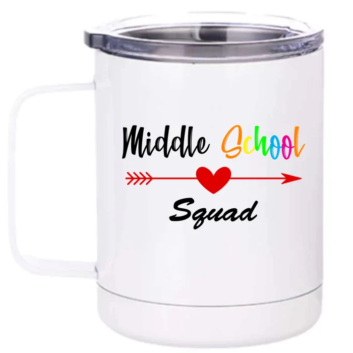 Middle School Squad Front & Back 12oz Stainless Steel Tumbler Cup