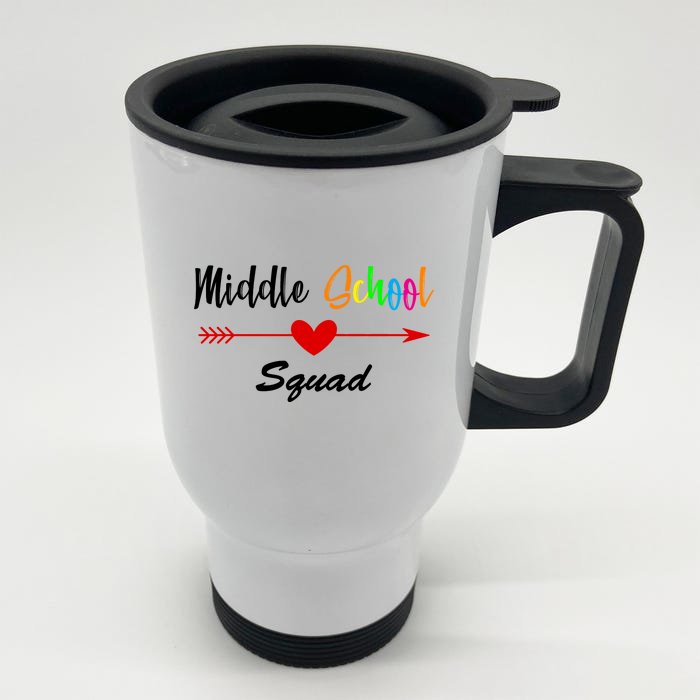 Middle School Squad Front & Back Stainless Steel Travel Mug