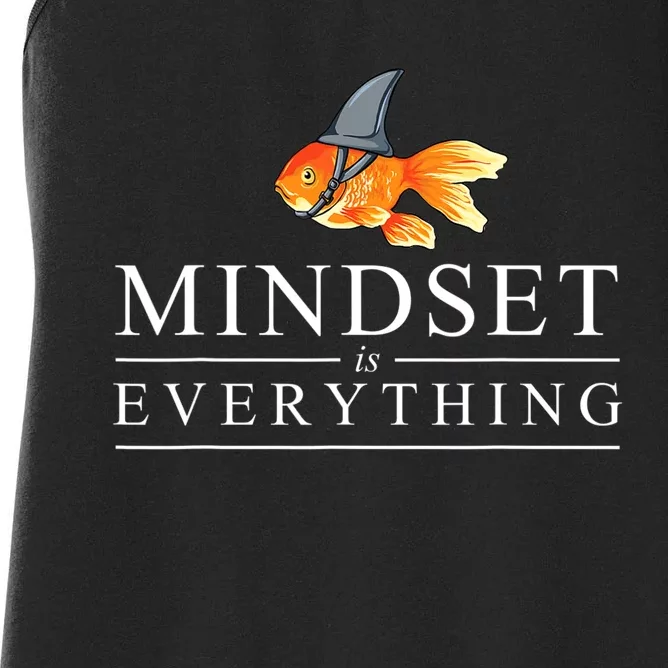 Mindest Is Everything Motivational Quote Inspiration Women's Racerback Tank