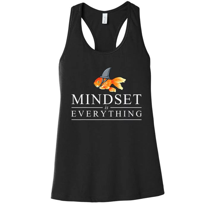 Mindest Is Everything Motivational Quote Inspiration Women's Racerback Tank