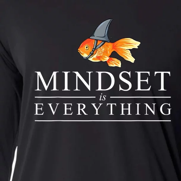 Mindest Is Everything Motivational Quote Inspiration Cooling Performance Long Sleeve Crew