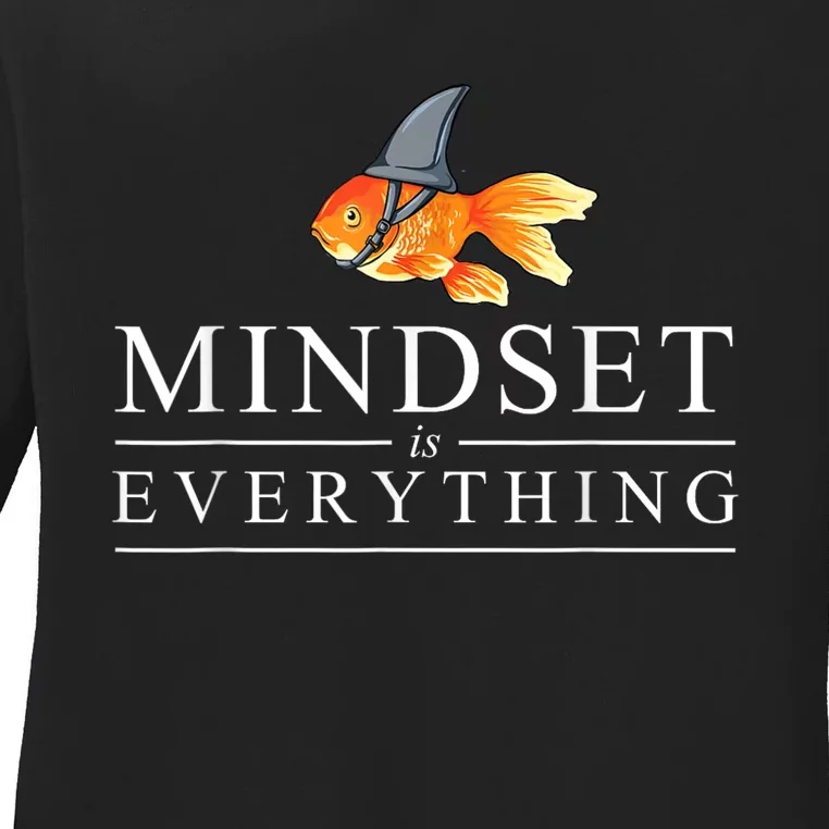 Mindest Is Everything Motivational Quote Inspiration Ladies Long Sleeve Shirt