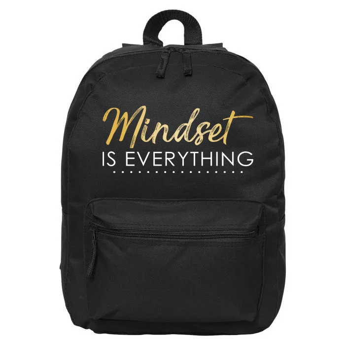 Mindset Is Everything Positive Quote 16 in Basic Backpack