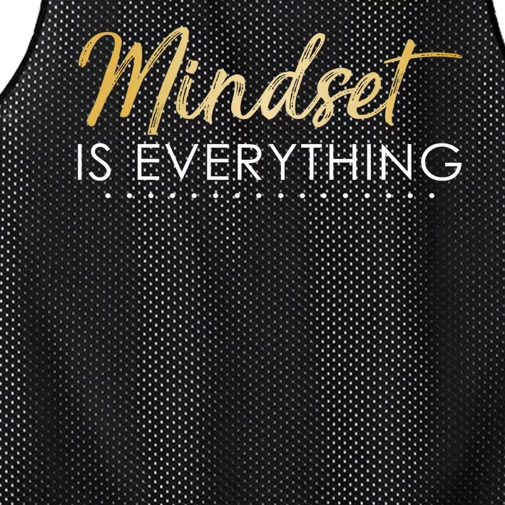 Mindset Is Everything Positive Quote Mesh Reversible Basketball Jersey Tank