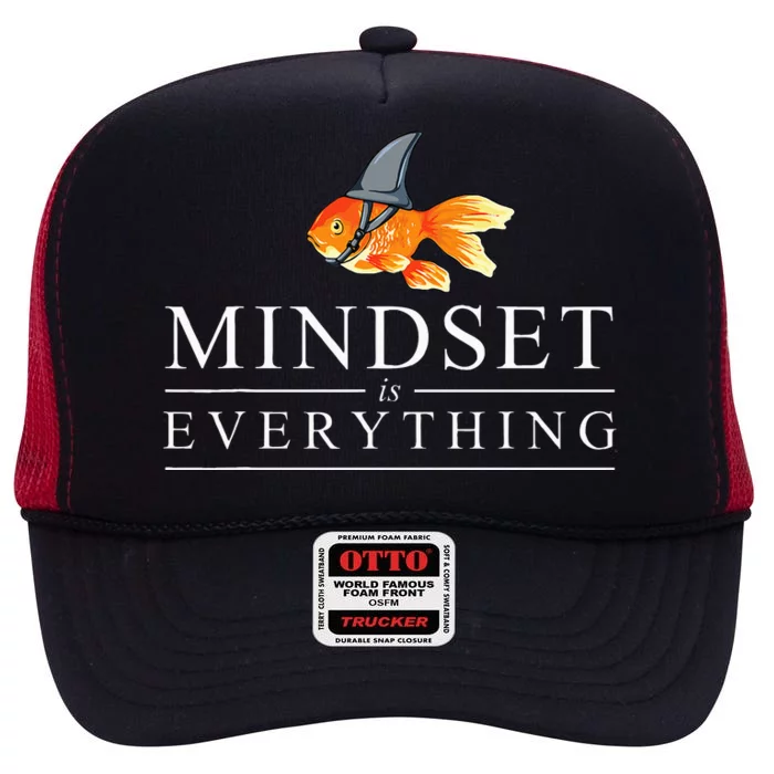 Mindest Is Everything Motivational Quote Inspiration High Crown Mesh Trucker Hat