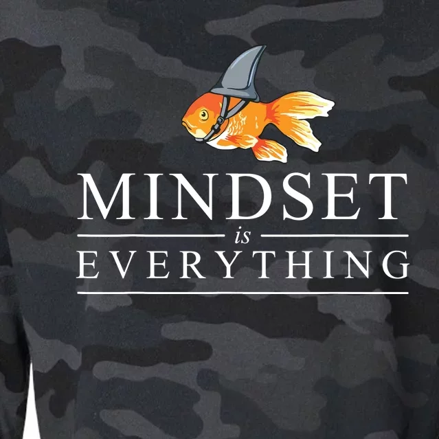 Mindest Is Everything Motivational Quote Inspiration Cropped Pullover Crew