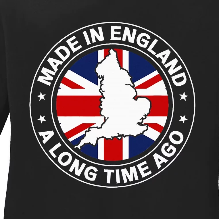 Made In England A Long Time Ago Uk Great Britain Ladies Long Sleeve Shirt