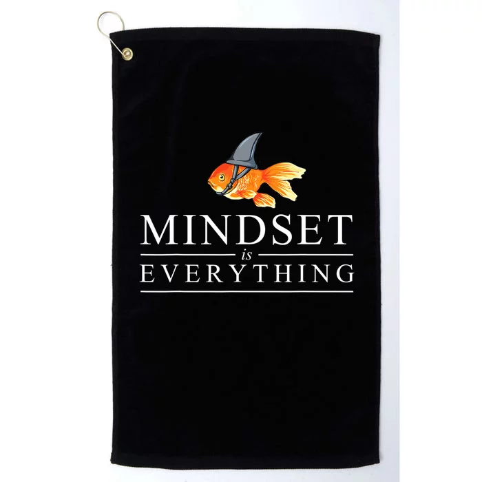 Mindest Is Everything Motivational Quote Inspiration Platinum Collection Golf Towel