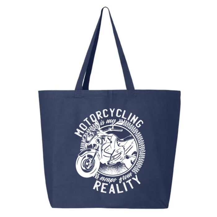 Motorcycling Is Escape From Reality 25L Jumbo Tote