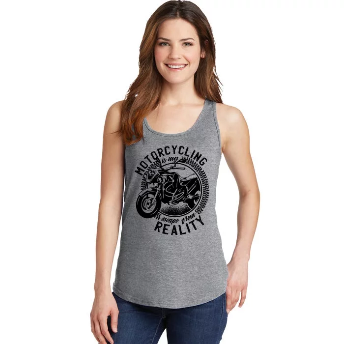 Motorcycling Is Escape From Reality Ladies Essential Tank