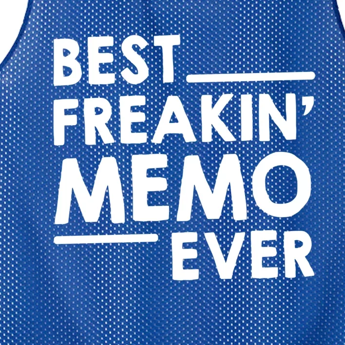 Memo Idea For Grandma Mothers Day Best Freakin' Memo Ever Great Gift Mesh Reversible Basketball Jersey Tank