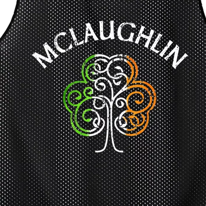 McLaughlin Irish Family Name Mesh Reversible Basketball Jersey Tank