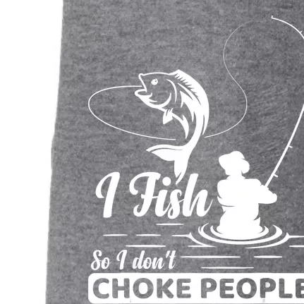 Meme I Fish So I Don't Choke People Funny Sayings Fishing I Fish Meme Shirt Doggie 3-End Fleece Hoodie