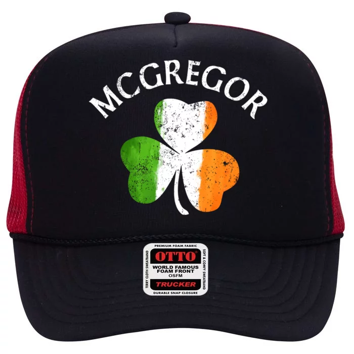 Mcgregor Irish Family Name Great Gift High Crown Mesh Trucker Hat