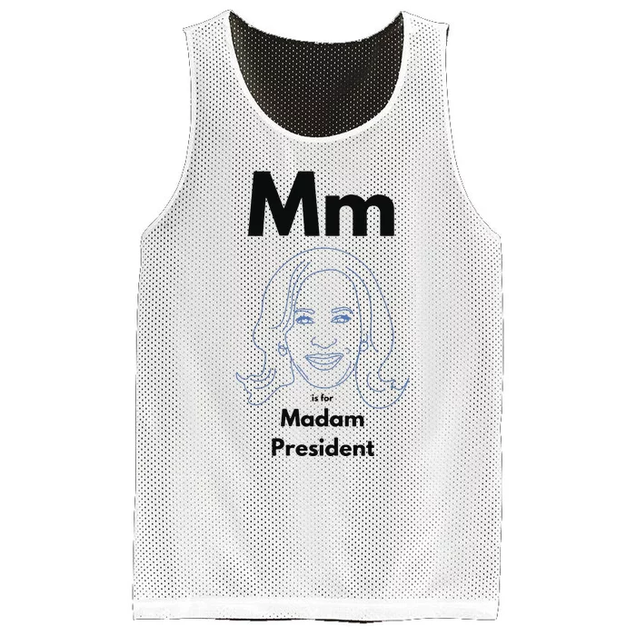 M Is For Madam President Kamala Harris Mesh Reversible Basketball Jersey Tank