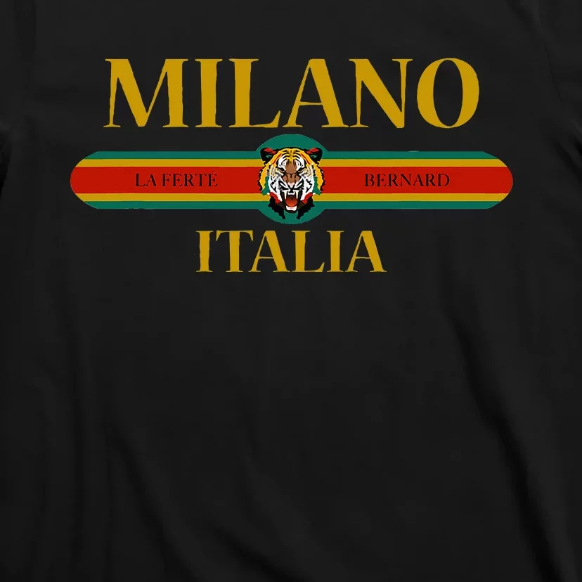 Milano Italia Fashion Tiger Face Milan Italy T-Shirt