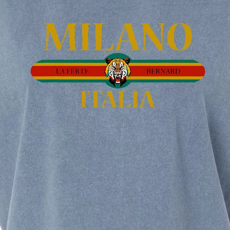 Milano Italia Fashion Tiger Face Milan Italy Garment-Dyed Women's Muscle Tee