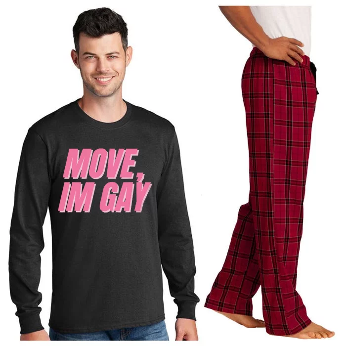 Move IM Gay Lgbtq Gay Queer Lesbian Bisexual Long Sleeve Pajama Set