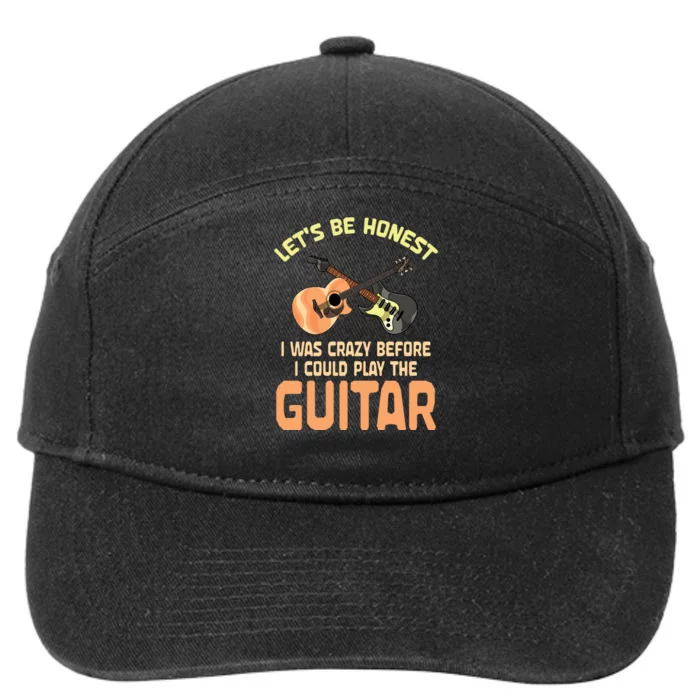 Musical Instrument Guitar Music Gift Idea 7-Panel Snapback Hat