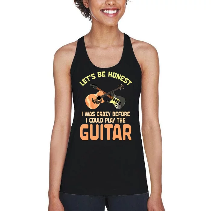 Musical Instrument Guitar Music Gift Idea Women's Racerback Tank