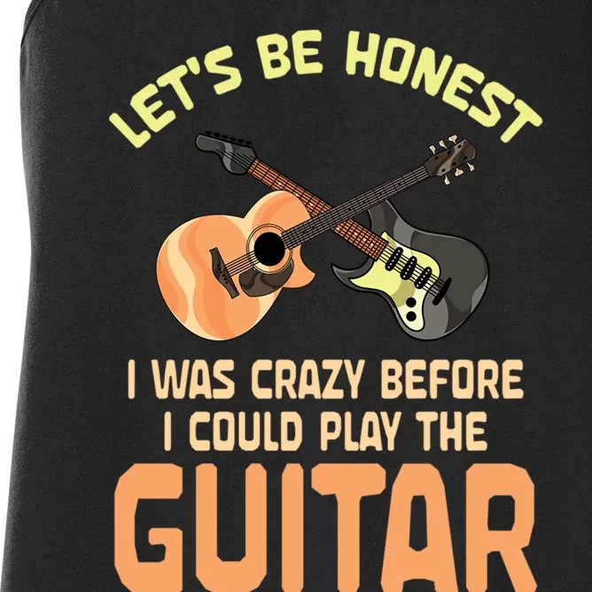 Musical Instrument Guitar Music Gift Idea Women's Racerback Tank