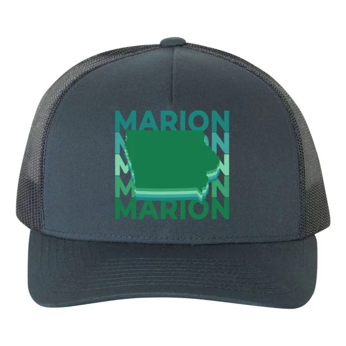 Marion Iowa Green Repeat Ia City Gift Yupoong Adult 5-Panel Trucker Hat