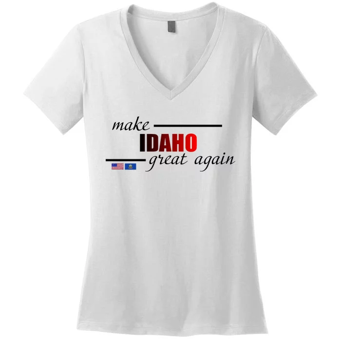 Make Idaho Great Again Women's V-Neck T-Shirt