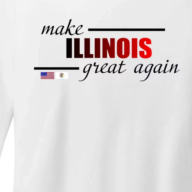 Make Illinois Great Again Womens CVC Long Sleeve Shirt