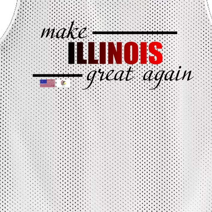 Make Illinois Great Again Mesh Reversible Basketball Jersey Tank