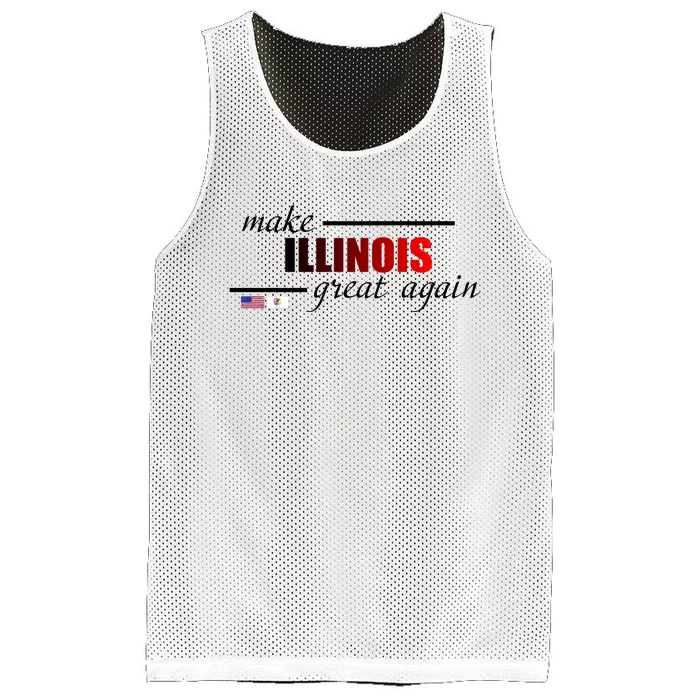 Make Illinois Great Again Mesh Reversible Basketball Jersey Tank