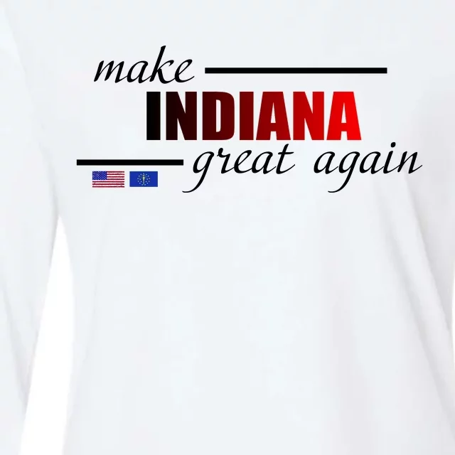 Make Indiana Great Again Womens Cotton Relaxed Long Sleeve T-Shirt